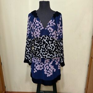 Diane Von Furstenberg Blue and Pink Dress